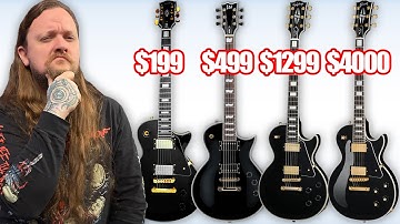 I Tried 4 Different Les Paul Customs, From Cheap to REAL