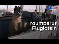 Aline (25) steuert den Verkehr am größten Airport Hessens
