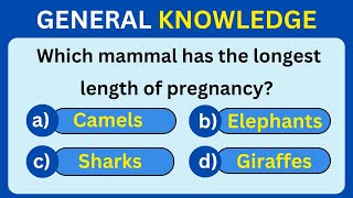 General knowledge Quiz Trivia 🧠💡| Can You Answer All 20 Questions Correctly?💪🏻