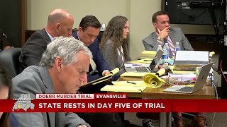 State rests in day 5 of Evansville murder trial
