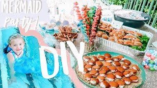 DIY Mermaid Party! Mermaid Party Prep, Mermaid Party Ideas, 4th Birthday! Large Family Channel