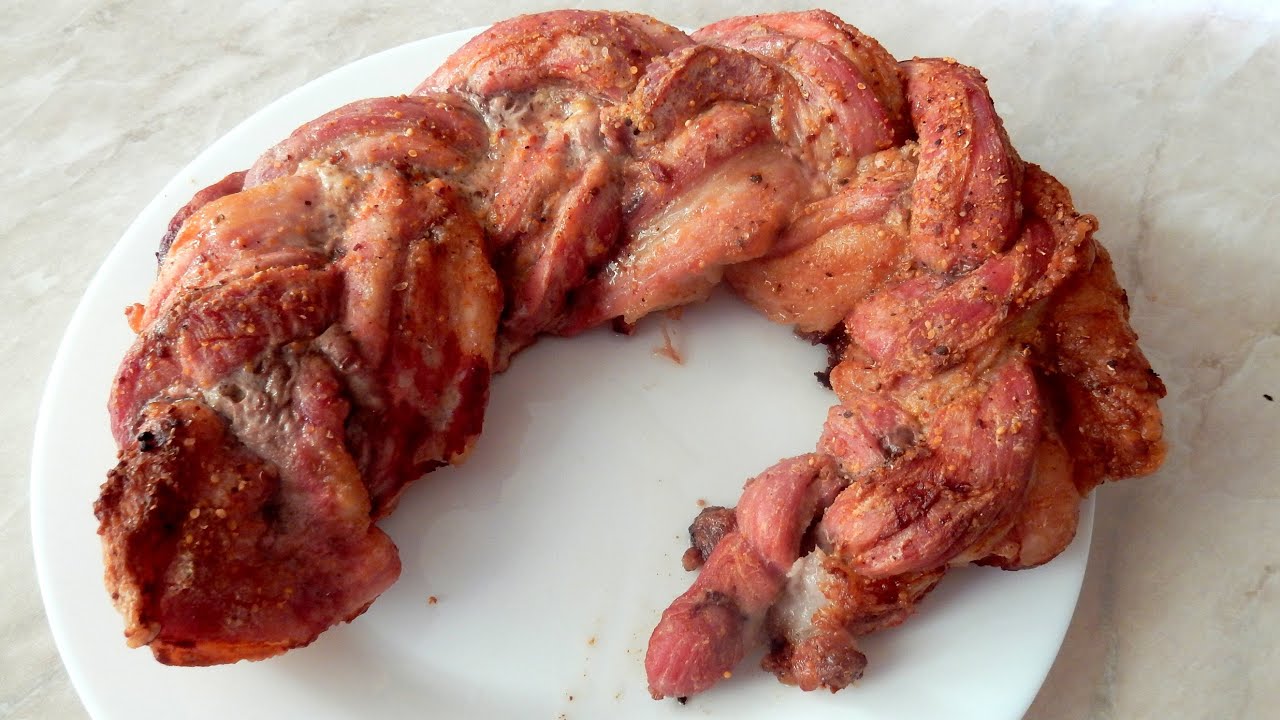 How to cook the meat in the oven The Pork Belly Plait YouTube