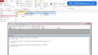 Immediate Window in MS Access