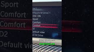 Unlock Your Car's Performance: M1 &amp; M2 Custom Driving Modes! #shorts