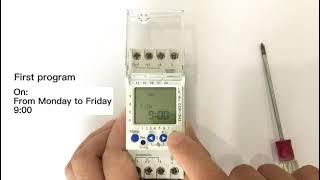 How to program the time switch THC822