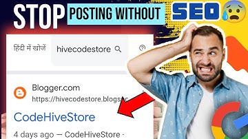 Blogger SEO Setting 2025 🤯| blogger website Ko Google Par Rank Kaise karen |Blogger Tips