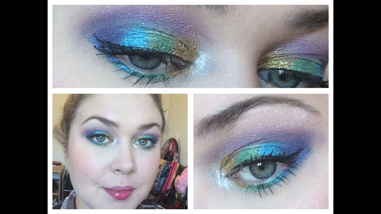 Fun Colourful Rainbow Sunny Day Makeup - Urban Decay and Sleek