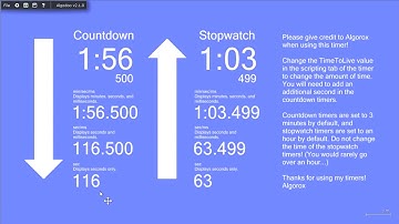 Algodoo Timer [RELEASE!] Tutorial