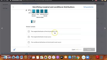 Identifying marginal and conditional distributions