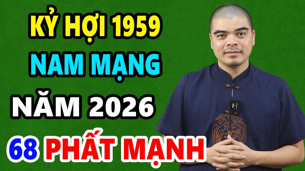 Tử Vi Tuổi Kỷ Hợi 1959 Nam Mạng Năm 2026, LỘC PHÁT LIÊN TỤC, Gia Đình Hạnh Phúc
