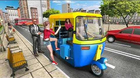 Tuk tuk Rickshaw//pickup passengers//Rikshaw Game//   GAMEkit  #4