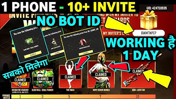 [Real Trick] 10 Invite Friend Free Fire | Invite & Win Event Free Fire Max Best Trick | Gloo Wall