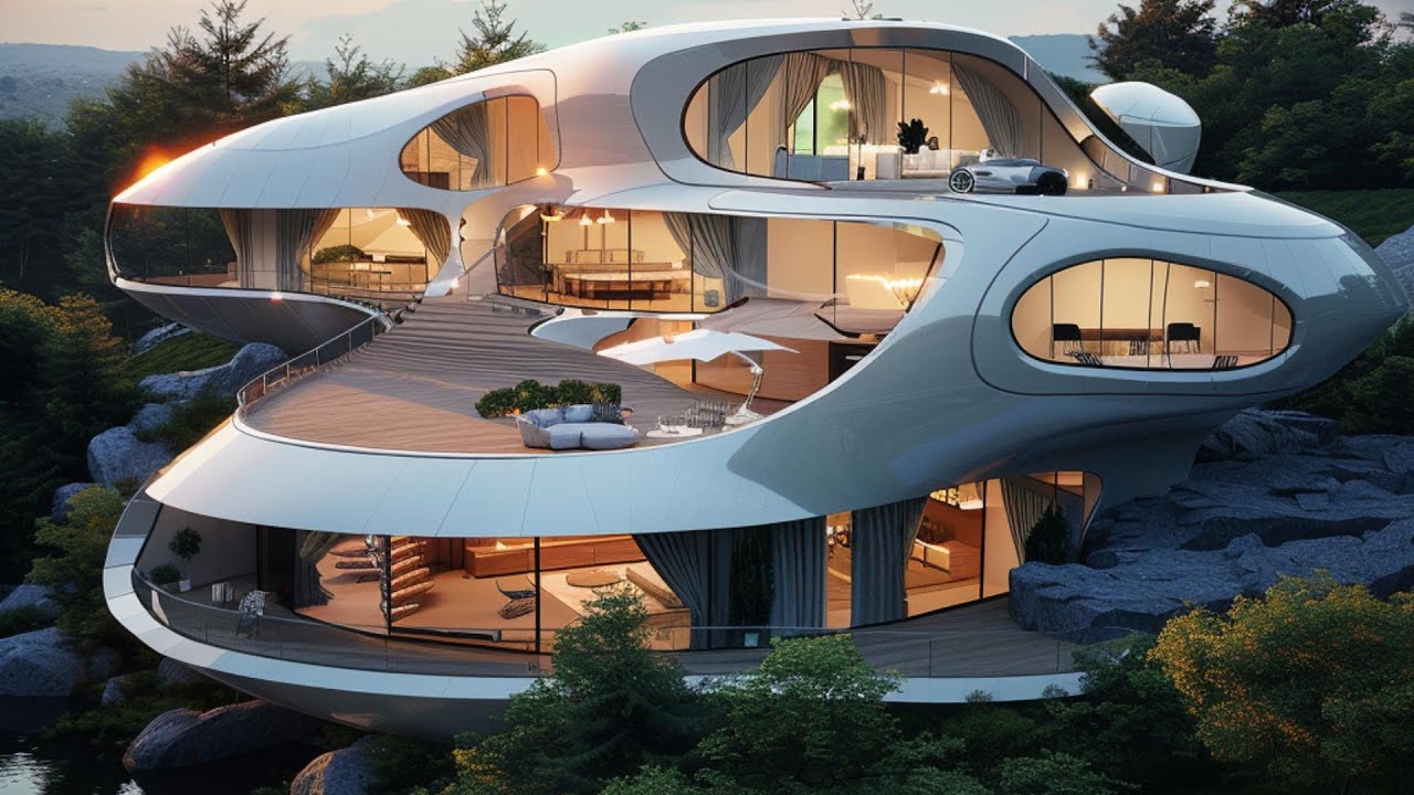 Futuristic house drawn by AI 19 - YouTube