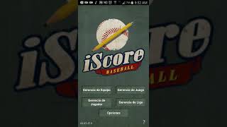 Iscore beisbol y softbol para béisbol 1 del profesor Victor Soto