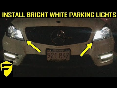 INSTALL WHITE PARKING LIGHT ON MERCEDES C250 C300