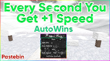 Every Second You Get +1 Speed AutoWin | Roblox