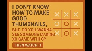 C Programming XO (Tic-Tac-Toe) game