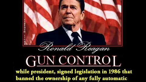 Ronald Reagan was for sensible Gun Control