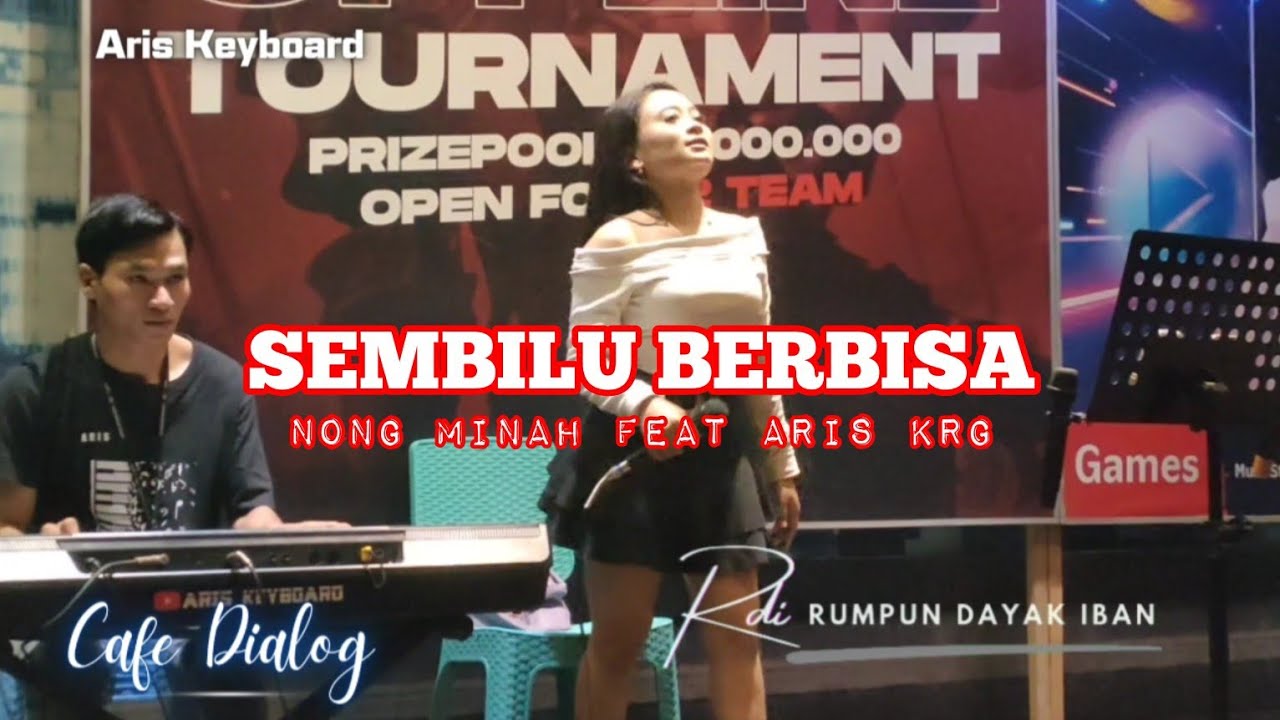 SEMBILU BERBISA || NONG MINAH FEAT ARIS KRG || Live Dialog Cafe