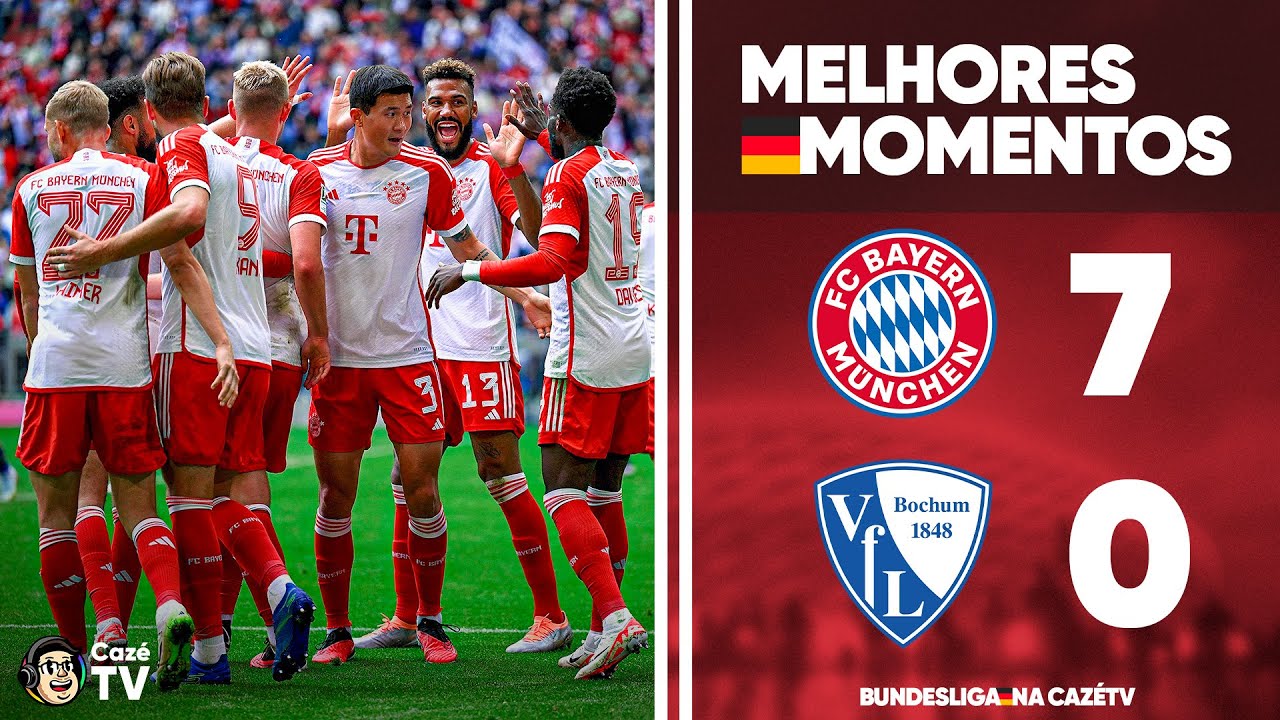 ATROPELO HISTÓRICO! | BAYERN DE MUNIQUE 7 X 0 BOCHUM | MELHORES MOMENTOS | BUNDESLIGA 23/24