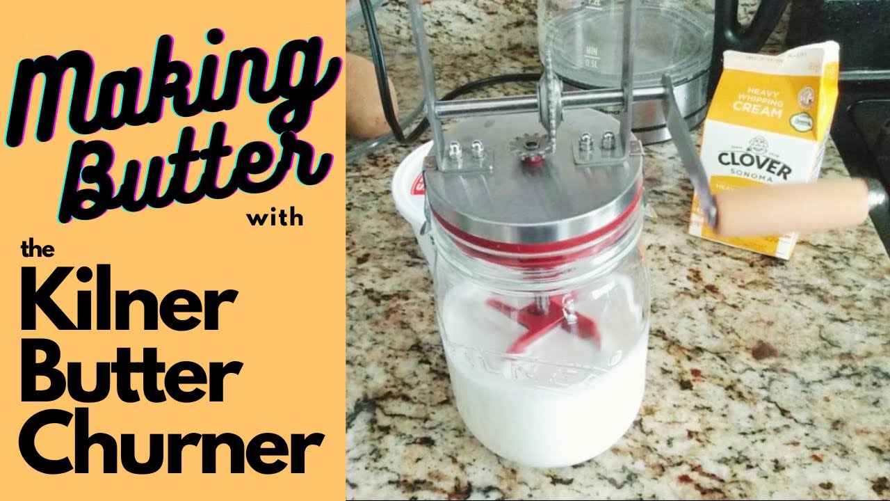 Making Butter with the Kilner Small Manual Butter Churner YouTube