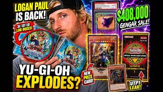 LOGAN PAUL is BACK! Opening 3 First Edition LOB Boxes LIVE | Yu-Gi-Oh Boom Incoming? + $408K Gengar
