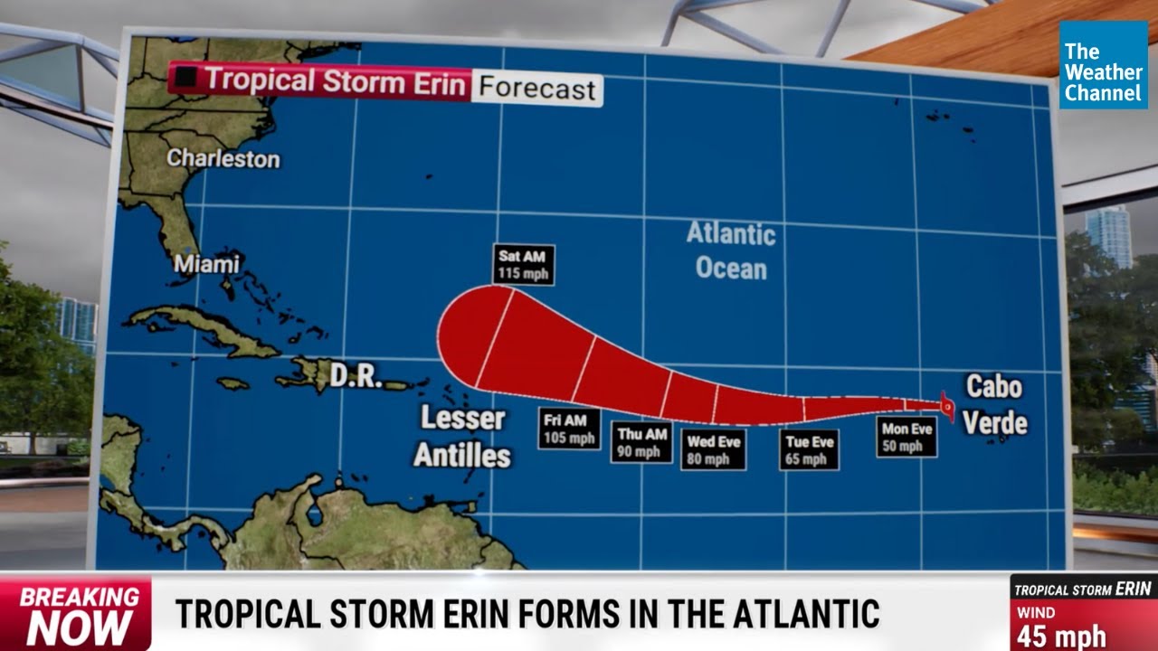 BREAKING: Tropical Storm Erin Forms; Forecast to Become Atlantic Basin's First Hurricane