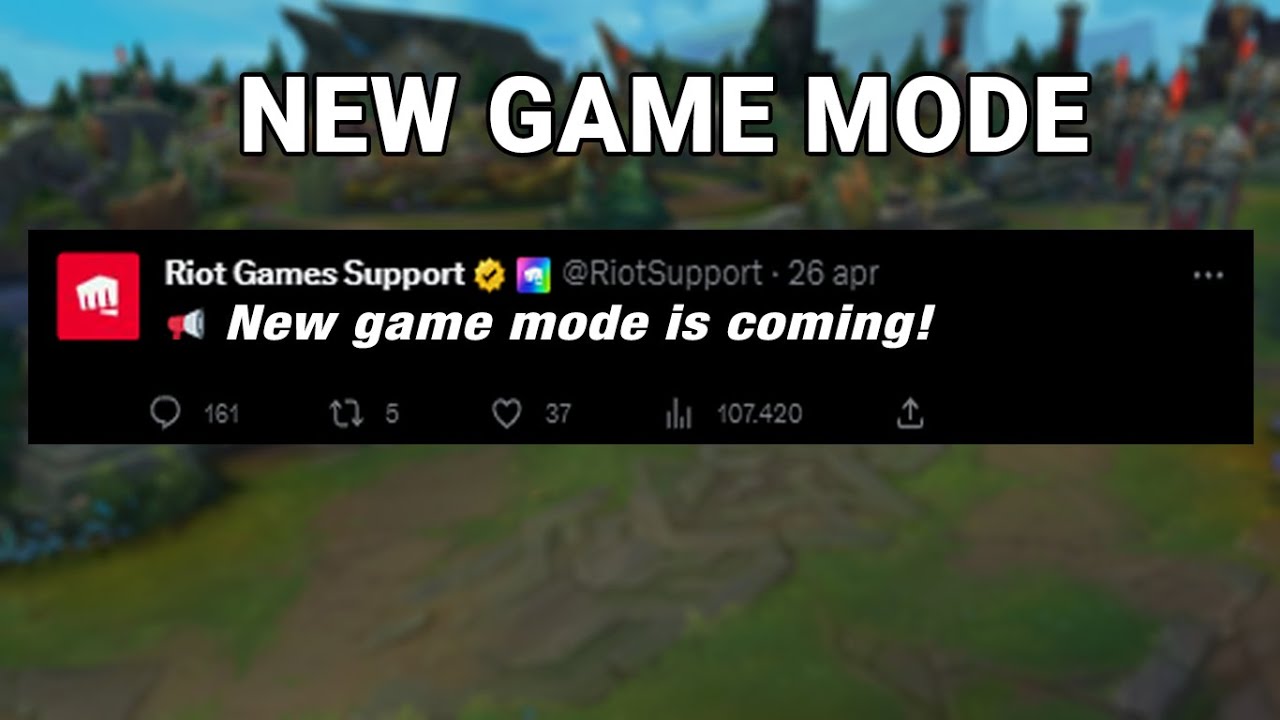 Riot talks about New Gamemode - YouTube