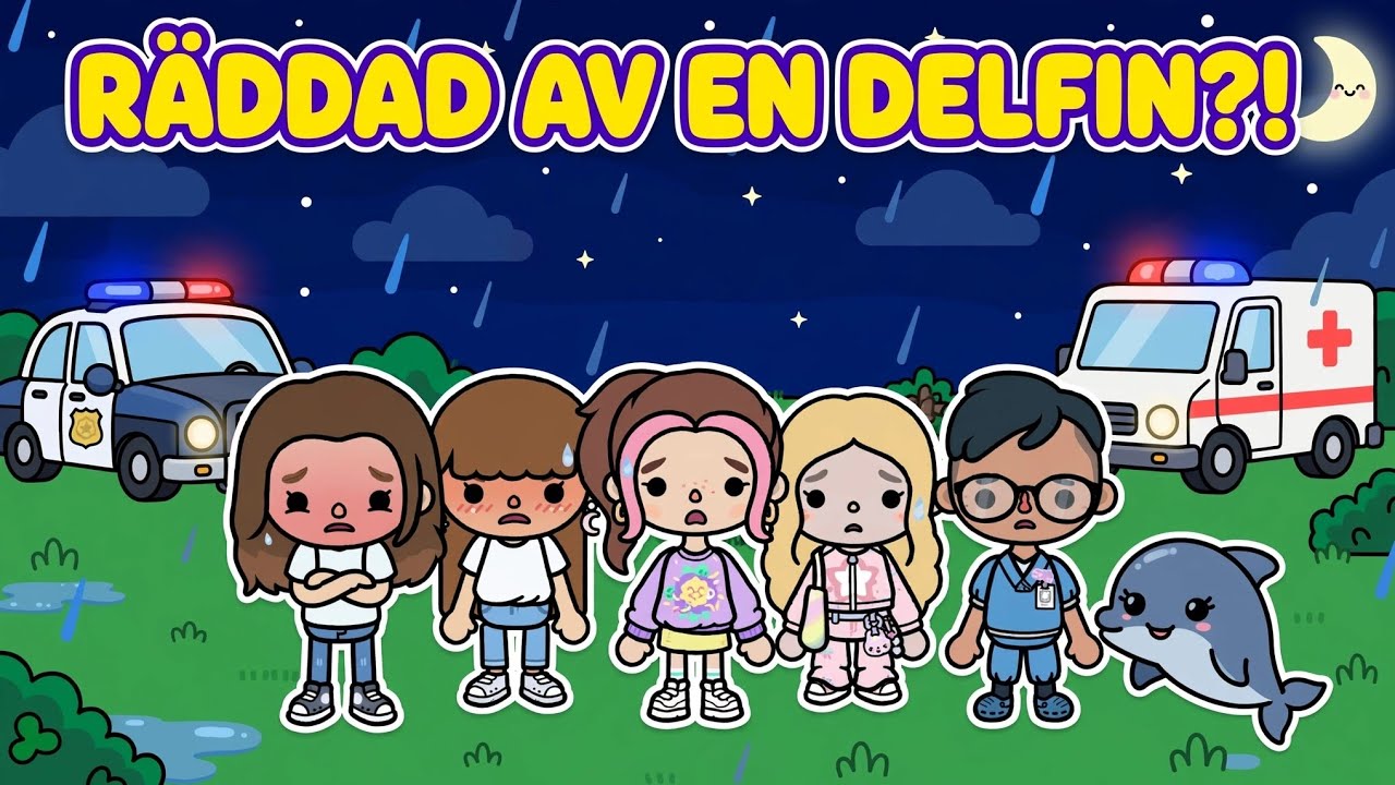 RÄDDAD AV EN DELFIN?!🐬Toca boca roleplay på Svenska 🇸🇪🩷🫶🏻