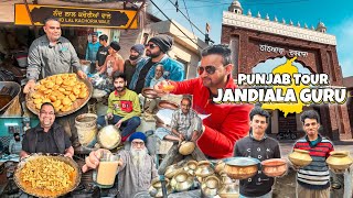 Punjab Tour Ep-5 | Punjabi Food | Cholley Bhathure | Kachori | Pakora | Jandiala Guru Bartan Market