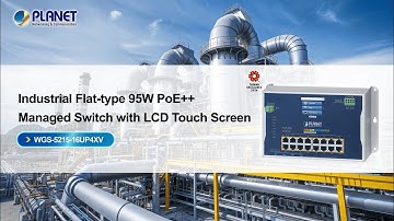 Industrial Flat-type Touch LCD Managed Switch (WGS-5215-16UP4XV)