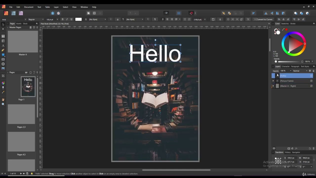 Affinity Publisher for Beginners Lecture1 13 Layers Affinity Publisher