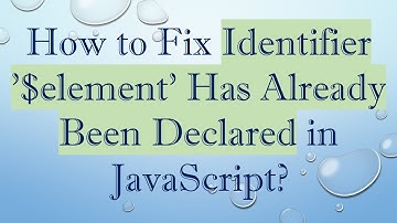 How to Fix Identifier 