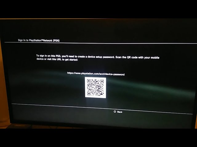 Reset PSN Password on a PS3 