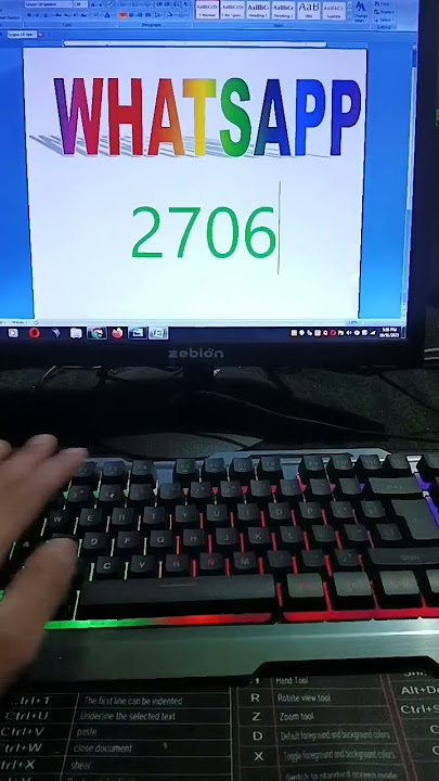 WhatsApp Symbol in Ms Word 😱#computerknowledge  #shorts #trendingshorts #mswordshortcutkeys #short