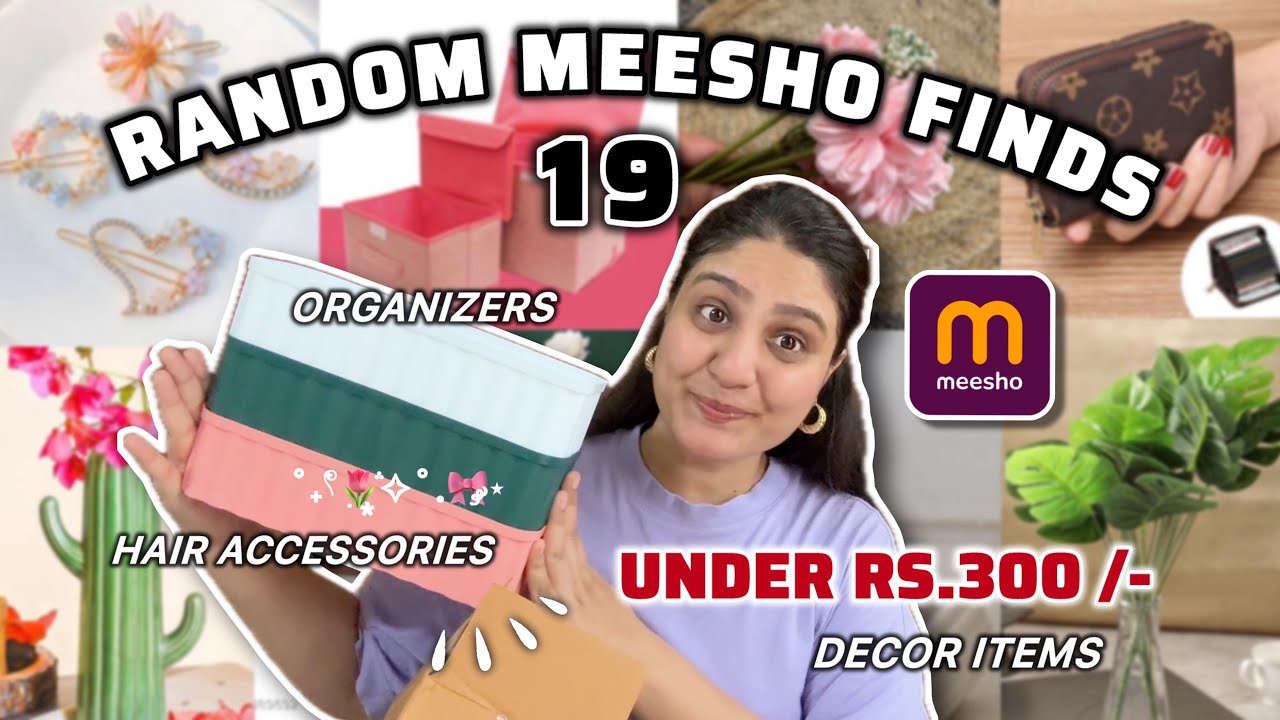 Meesho Home Decor finds🪴 Hair accessories🎀 under Rs.300/ & quality💯