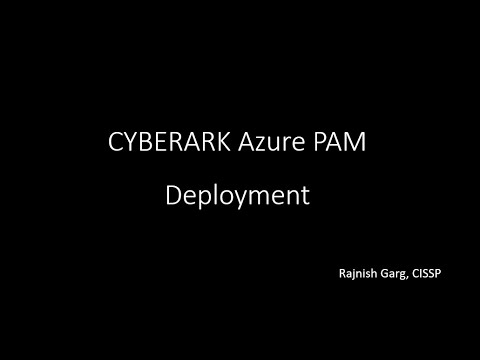 Cyberark PAM deployment on Azure