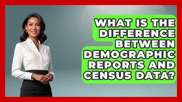 What Is the Difference Between Demographic Reports and Census Data? | Demographic Data Answers News