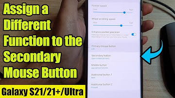 Galaxy S21/Ultra/Plus: How to Assign a Different Function to the Secondary Mouse Button