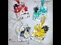 Creative Embellishments April Challenge Monochromic Artist Trading Cards