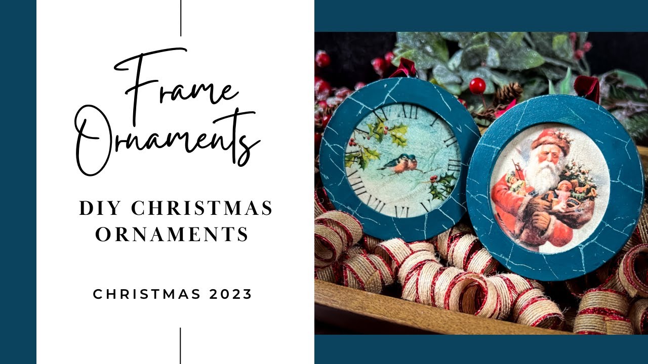 ★オリジナル手作り額：夢見るクリスマスDreaming of Christmas DIY Christmas Frame Ornaments - YouTube