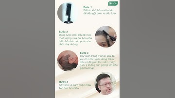 Hướng dẫn sử dụng Dầu gội phủ bạc Laco