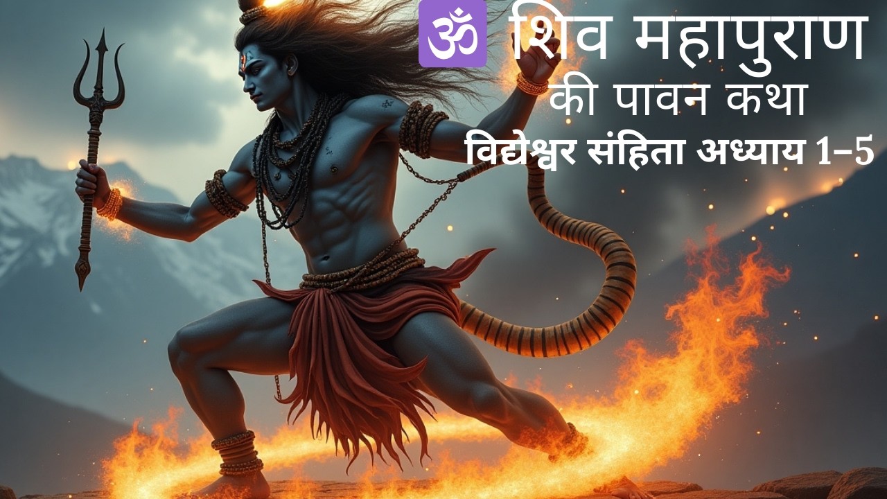 शिव महापुराण कथा| विद्येश्वर संहिता अध्याय 1–5 |शिव तत्व और शिवलिंग की महिमा 