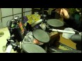 凸凹凸凹クロブチメガネとベビードールのタオル回し練習のドラム2013