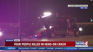 Four killed in head-on crash on I-40