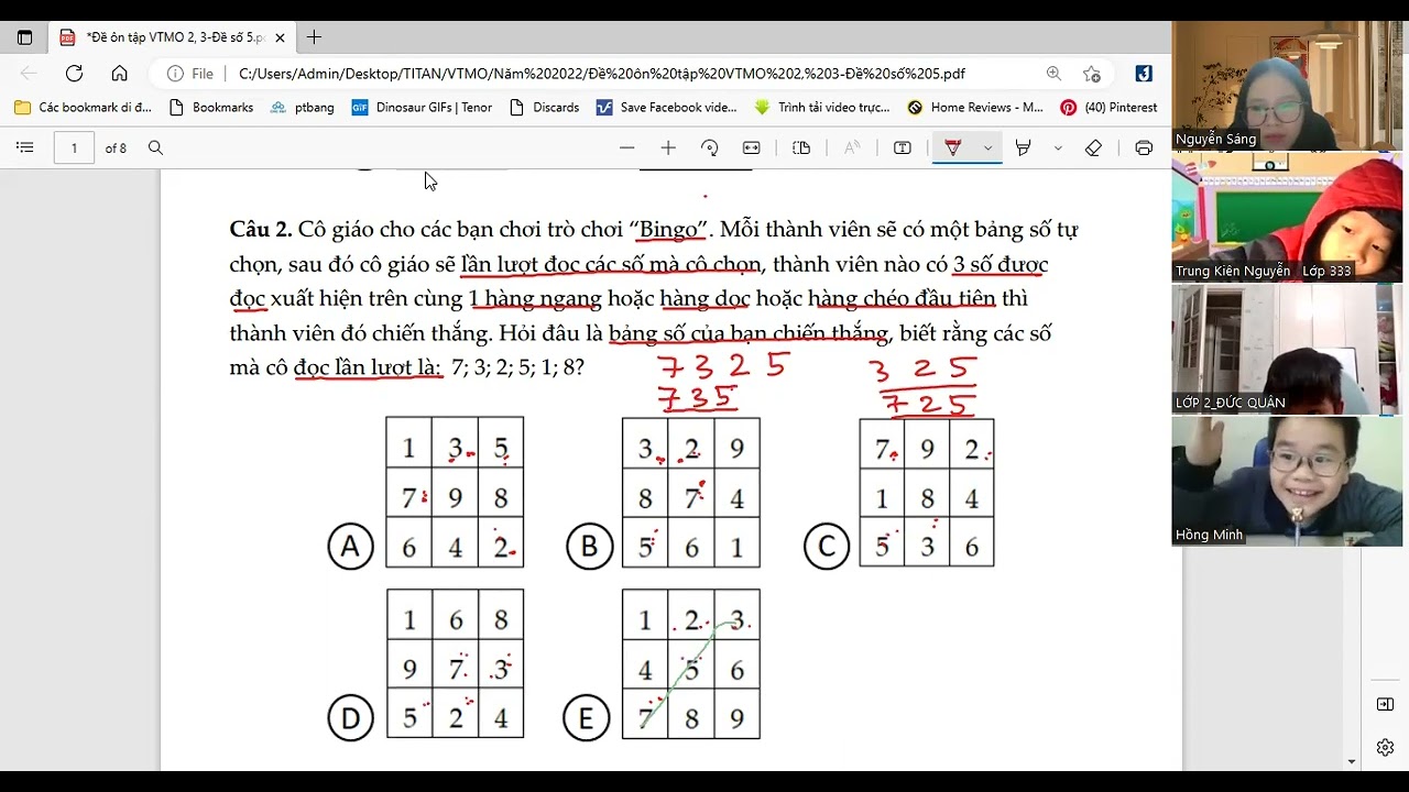 Ôn VTMO đề số 5 đề thi thử