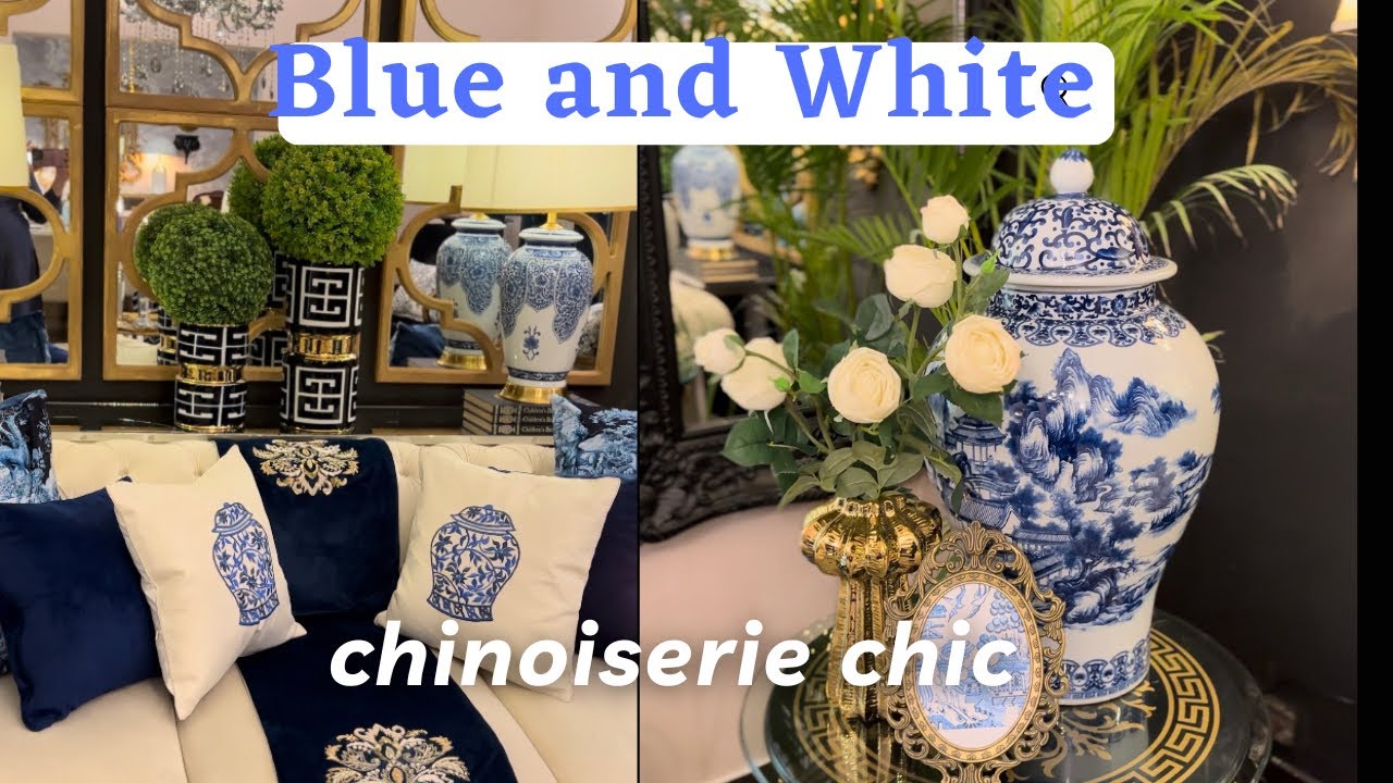 Blue and White Chinoiserie Chic How to Decorate with Blue and