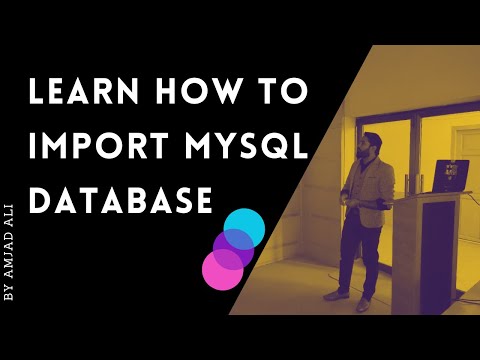 IMPORT MYSQL DATABASE