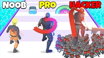 NOOB vs PRO vs HACKER - Split Crowd Run