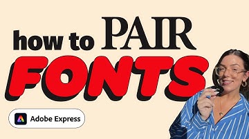 How to Perfectly Pair Fonts in #AdobeExpress | Adobe Express